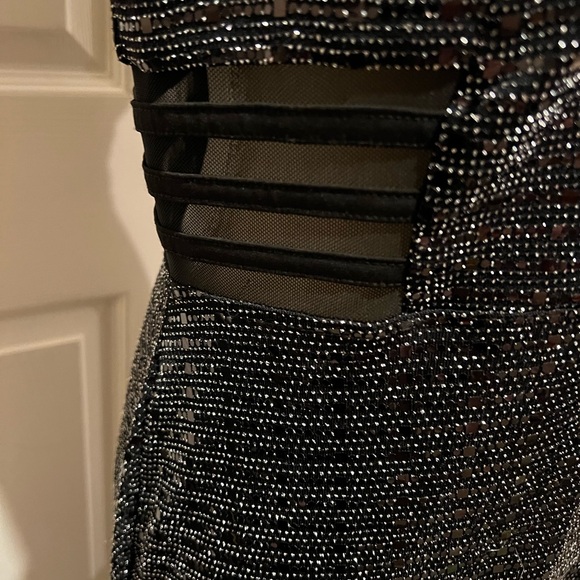 Enfocus Studio evening dress size 12, worn once,EUC, shimmery sequins with split - Picture 5 of 14